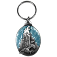 Soaring Eagle Metal Key Chain with Enameled Details